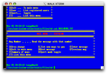 Recreation of the BBS3 ANSI menus